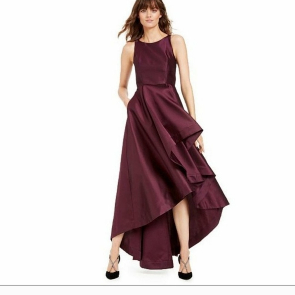 Adrianna Papell high _ low Mikado gown - Picture 2 of 10